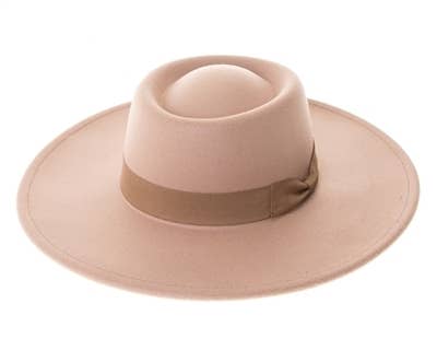 Vegan Felt Gambler Rancher Hat - 5 Colors