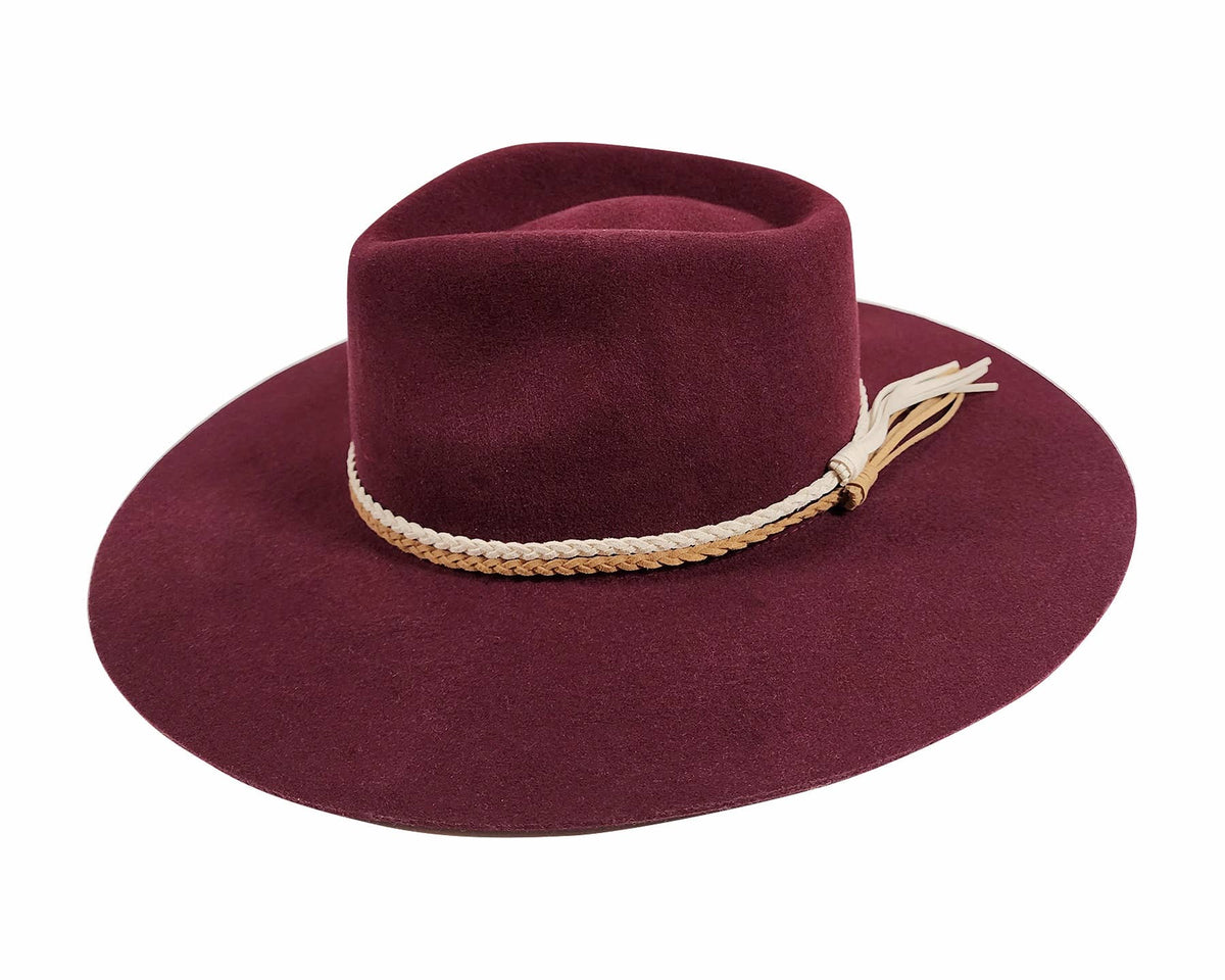 Hat Band - Skinny Braided Tassel - 3 Colors