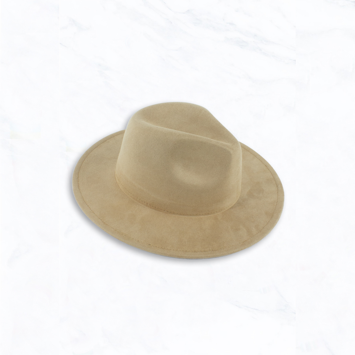 Kids Suede Peach Top Fedora Hat