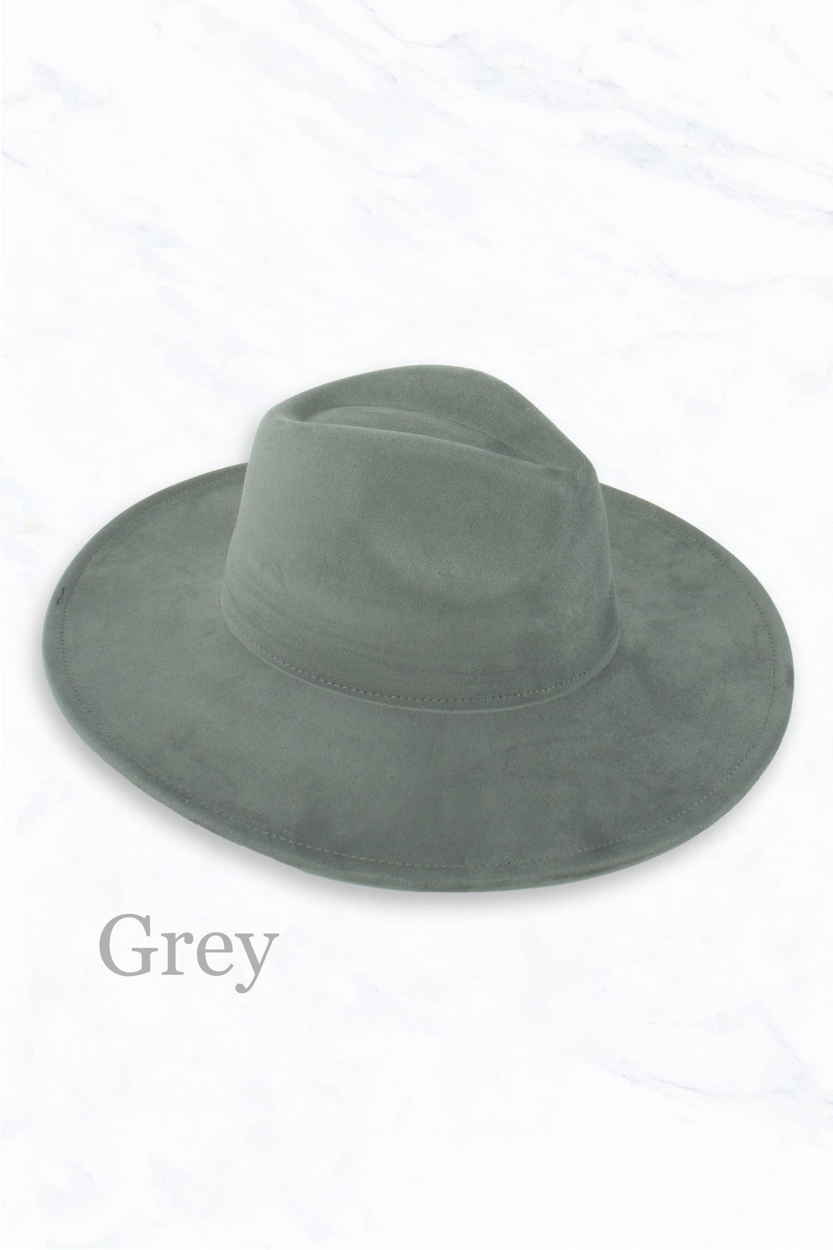 Suede Large Eaves Peach Top Fedora Hat