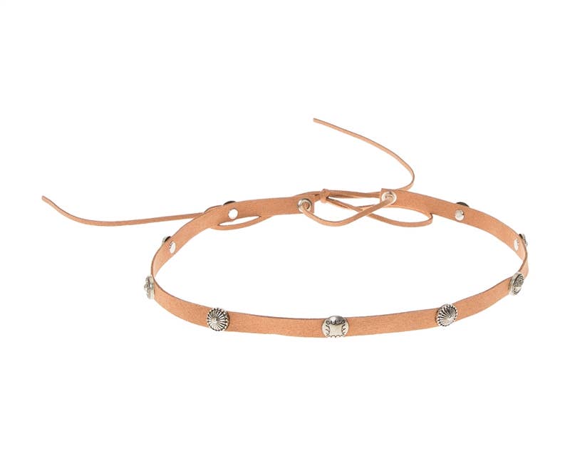 Hat Band - Suede W/ Silver Conchos - 2 Colors!