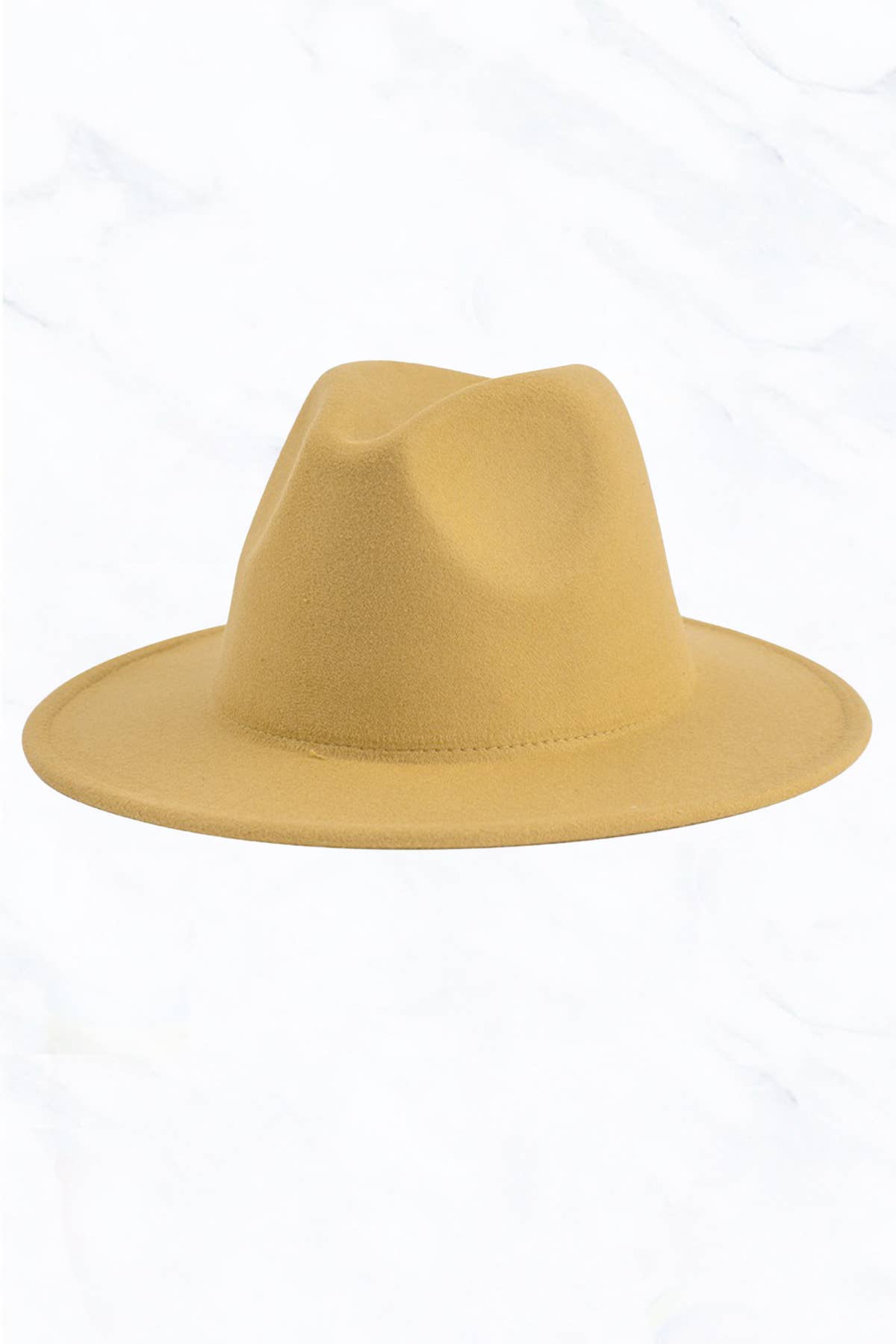 Flat Edge Felt Fedora Hat