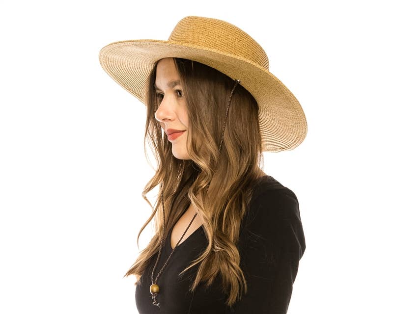 Classic Straw Sun Hat w/ Chin Cord