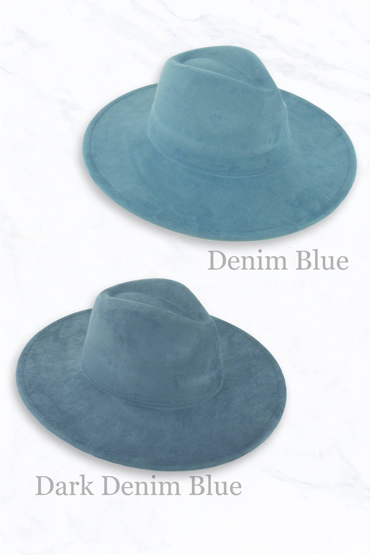 Suede Large Eaves Peach Top Fedora Hat
