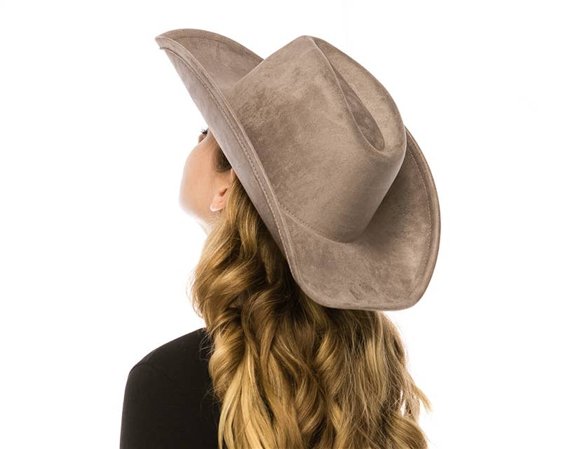 Classic Vegan Suede Cowboy Hat - Now More Colors!
