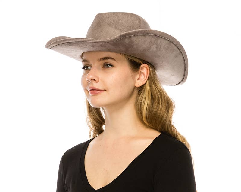 Classic Vegan Suede Cowboy Hat - Now More Colors!