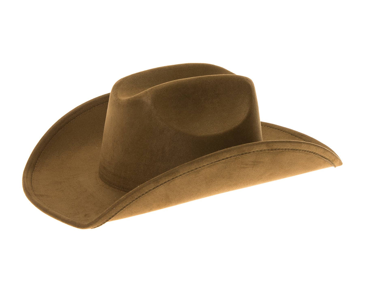 Cattleman Cowboy-Cowgirl Hat - Vegan Suede - Many Colors!