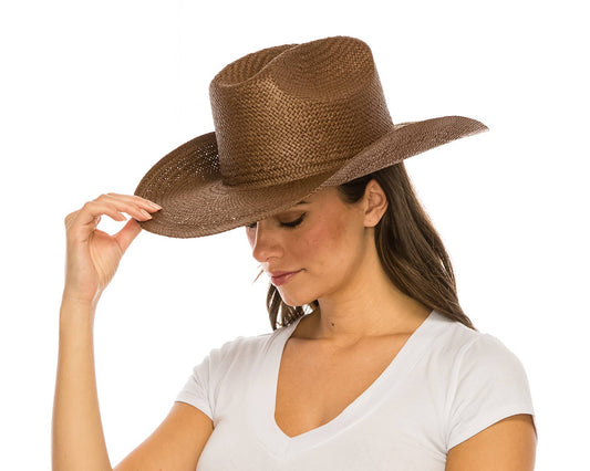 Handwoven Toyo Straw Cowboy Hat - All Colors in Stock!