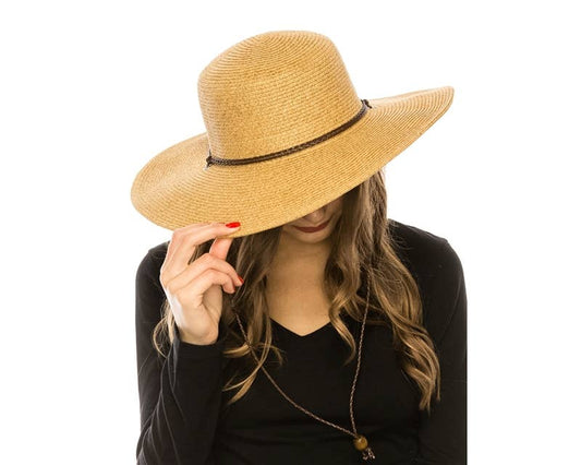 Classic Straw Sun Hat w/ Chin Cord