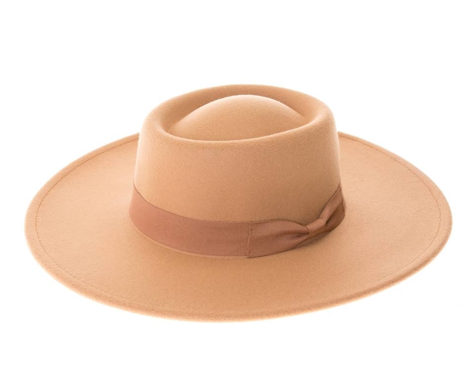 Vegan Felt Gambler Rancher Hat - 5 Colors