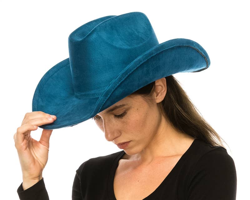 Cattleman Cowboy-Cowgirl Hat - Vegan Suede - Many Colors!