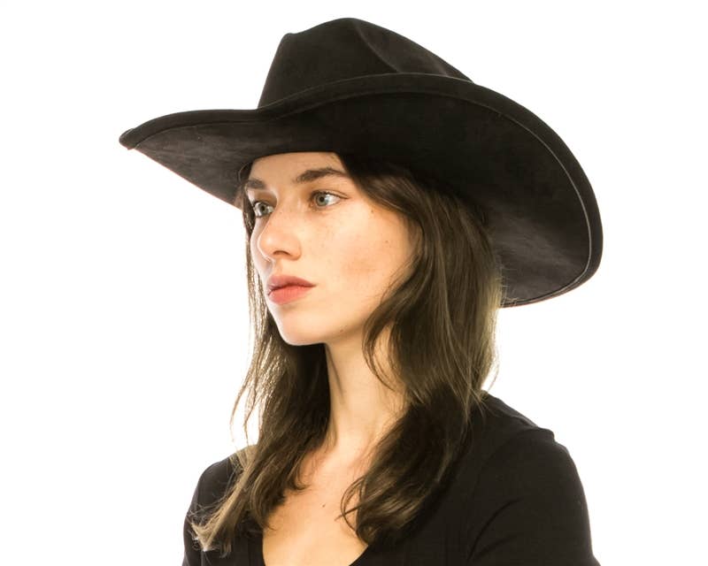 Cattleman Cowboy-Cowgirl Hat - Vegan Suede - Many Colors!