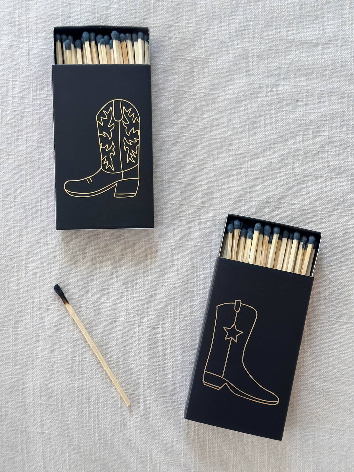 Black Oversized Cowboy Boot Matches