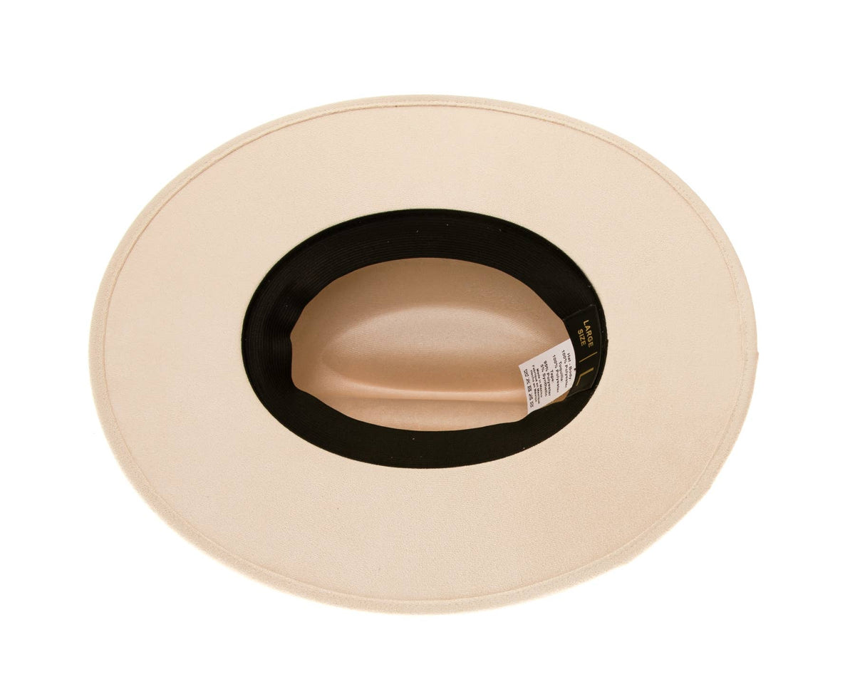 Flat Brim Western Rancher Hat - Premium Vegan Suede