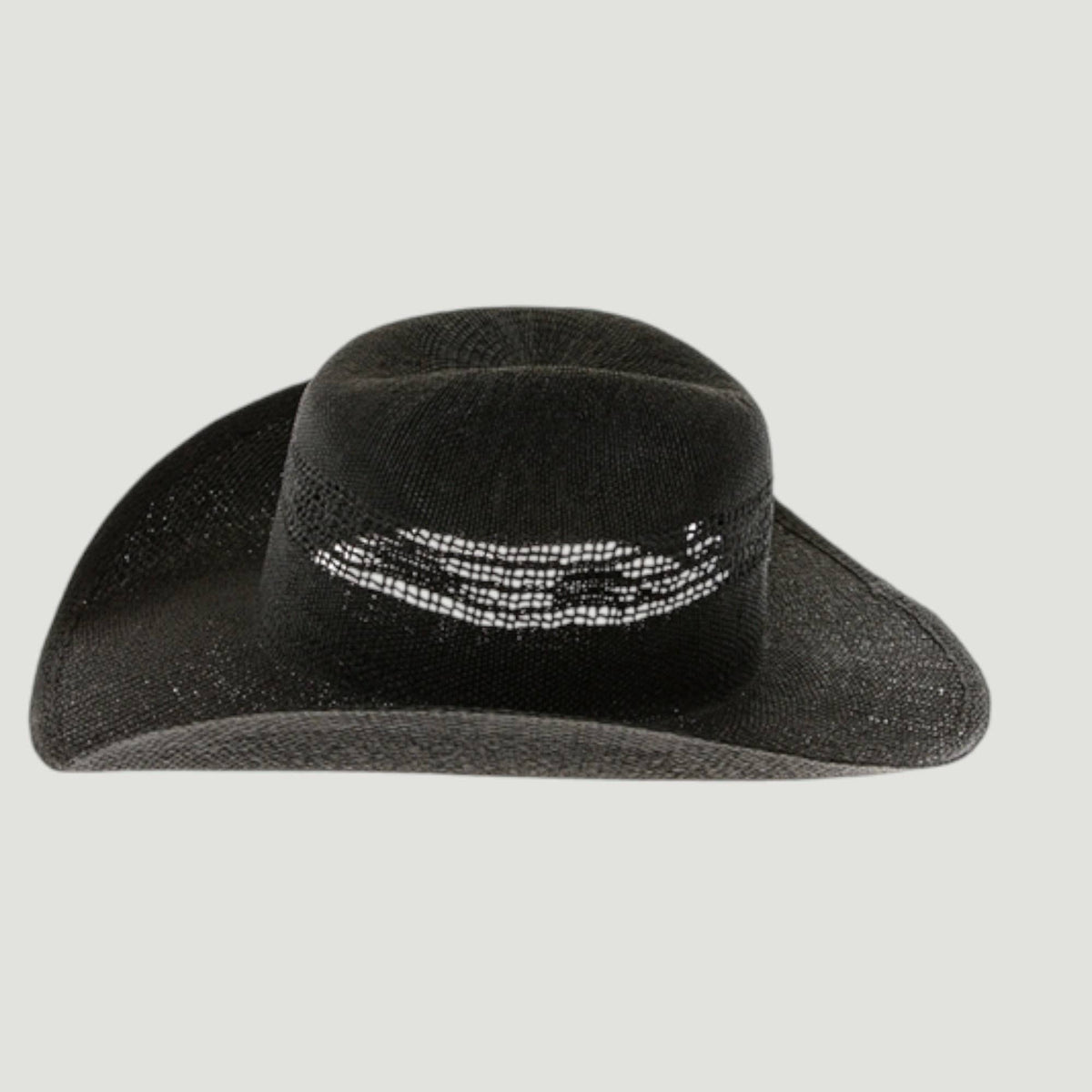 Woven Straw Vented Cowboy Hat