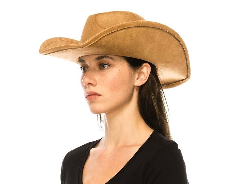 Classic Vegan Suede Cowboy Hat - Now More Colors!