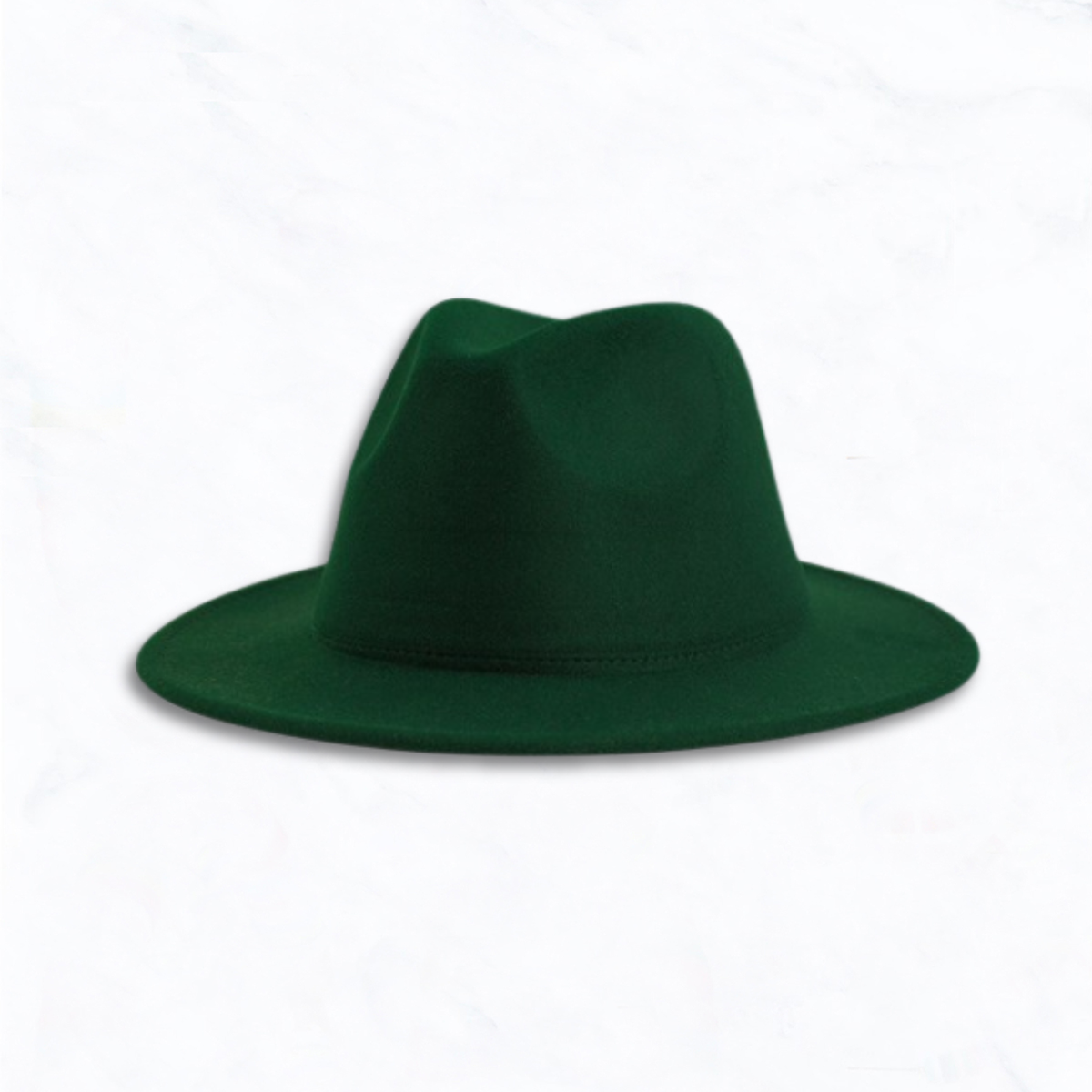 Flat Edge Felt Fedora Hat