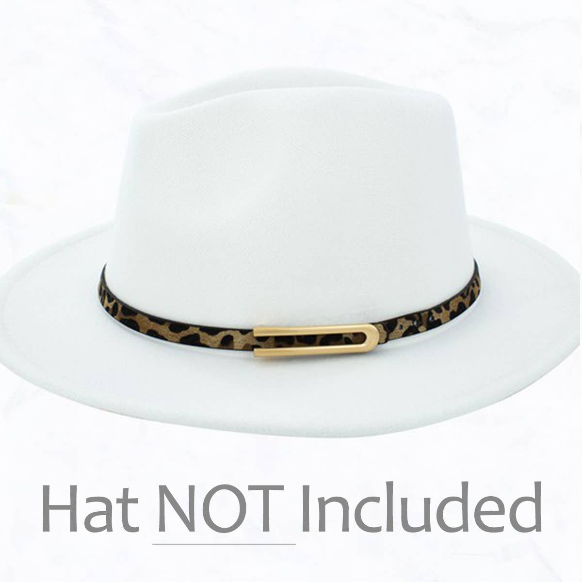 Fedora Hat Leopard Belt