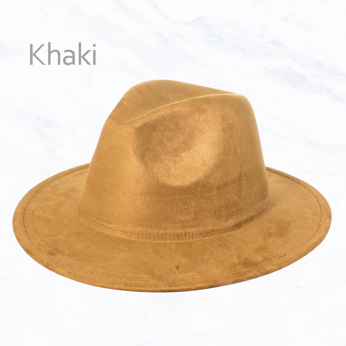 Suede Regular Eaves Peach Top Fedora Hat