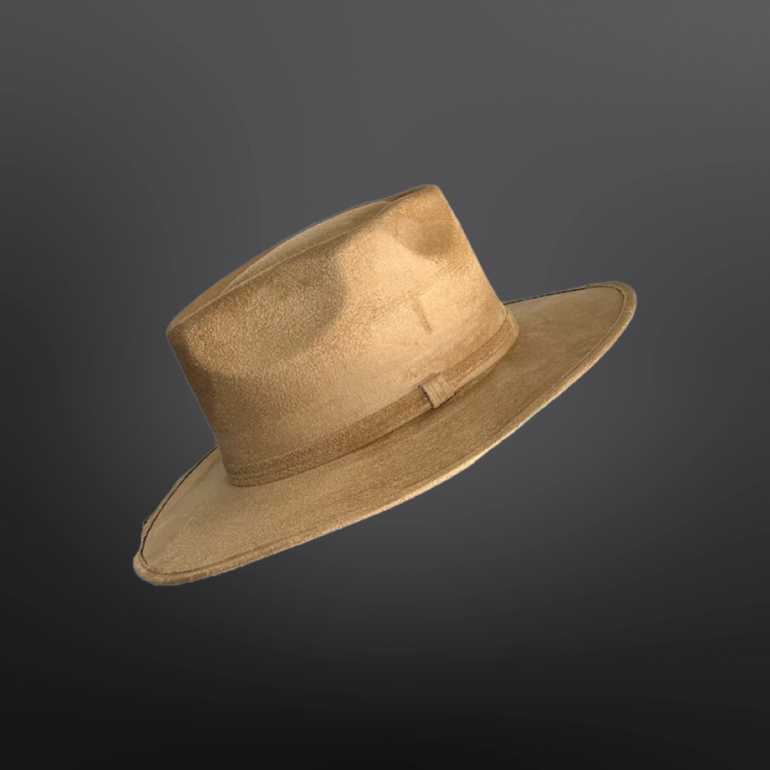 Arrowhead Flat Brim Vegan Suede
