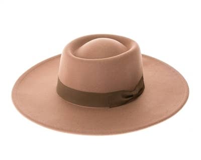 Vegan Felt Gambler Rancher Hat - 5 Colors