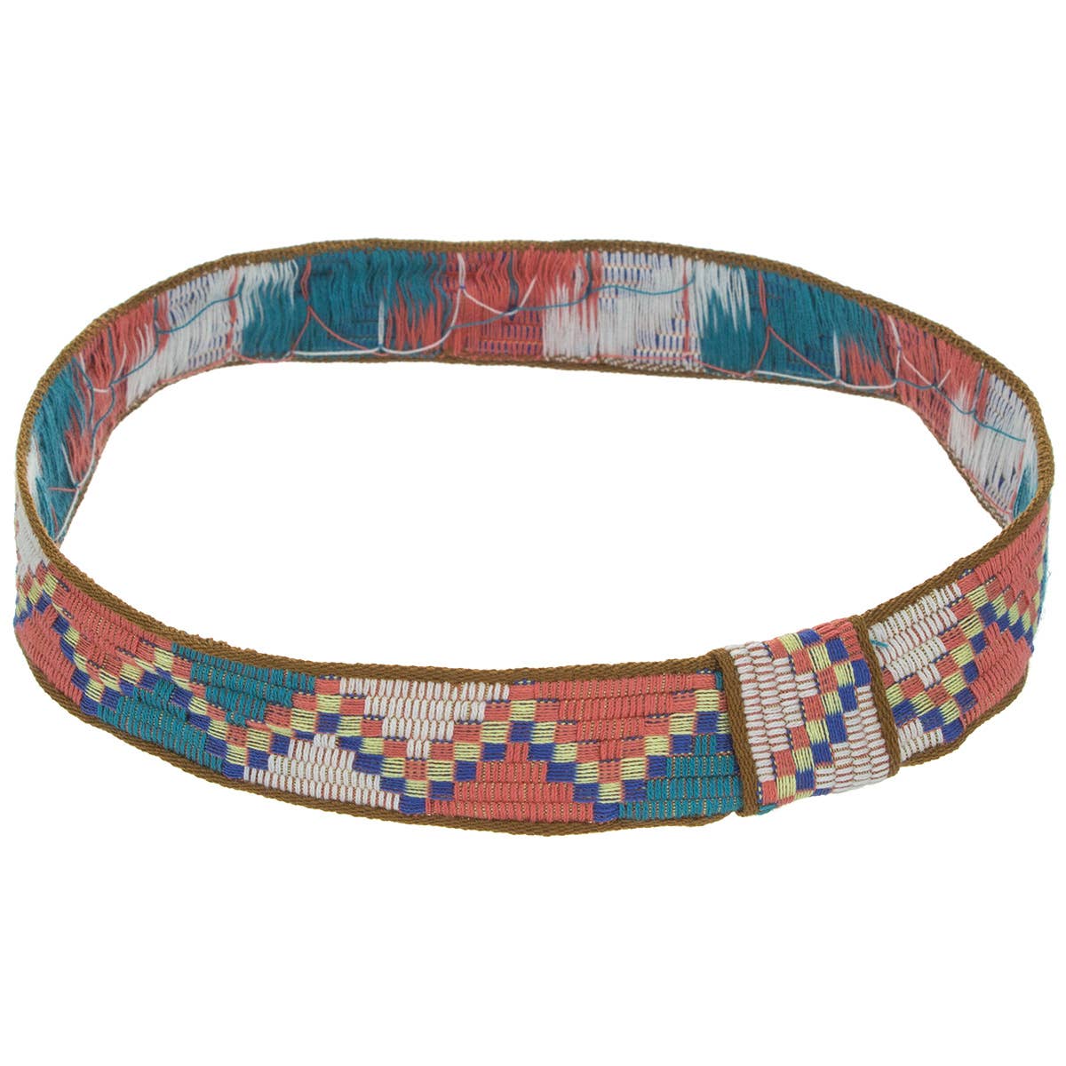 Fedora Hat Aztec Pattern Fabric Belt