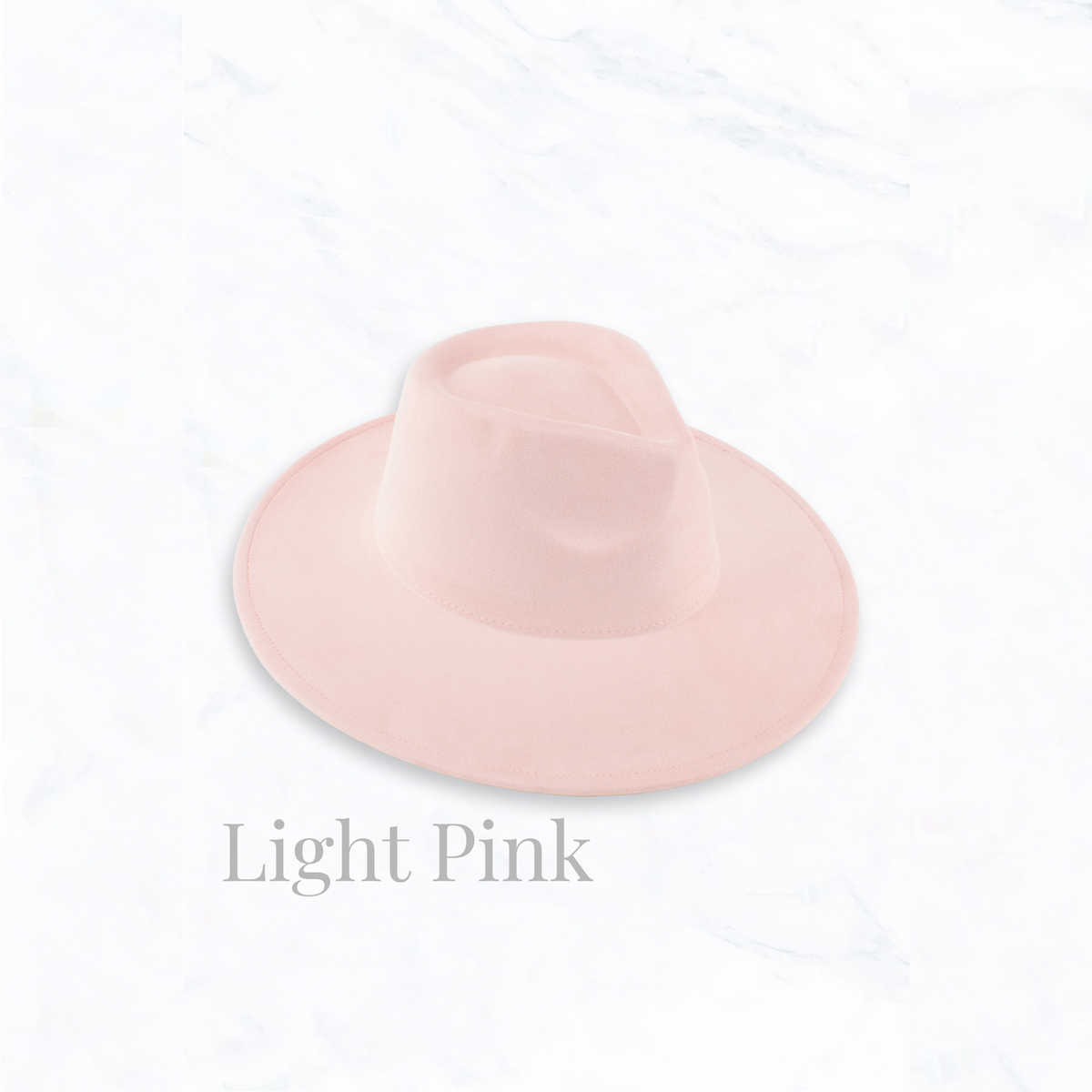 Suede Large Eaves Teardrop Top Fedora Hat
