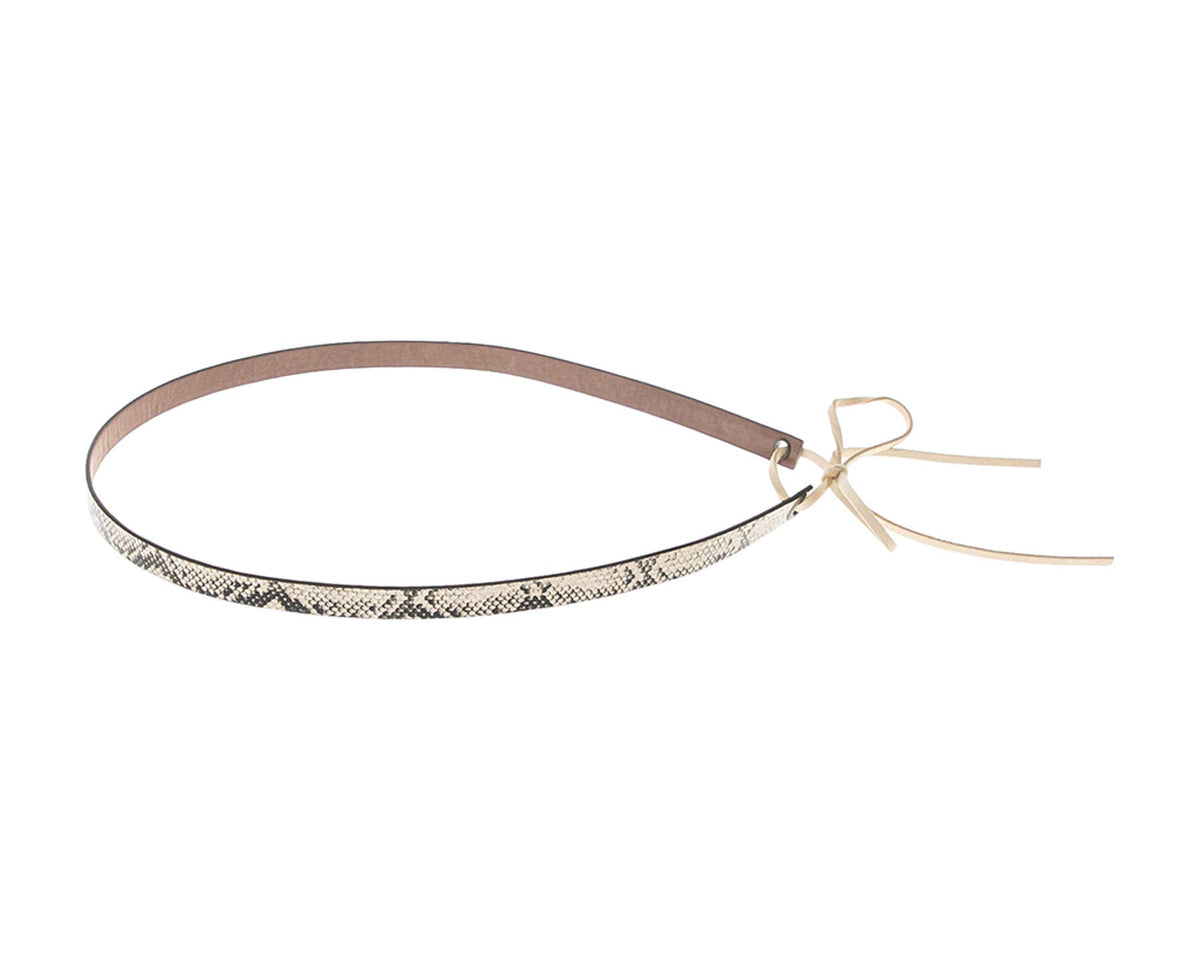 Hat Band - Snake Print Faux Leather - New!