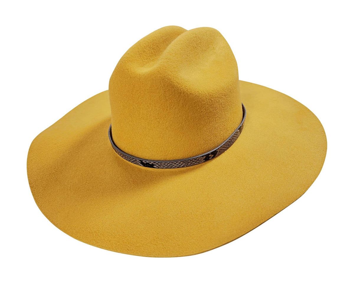 Hat Band - Snake Print Faux Leather - New!