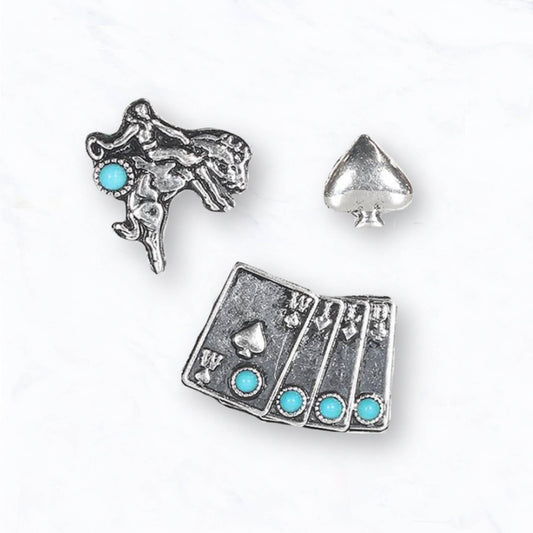 Wild West Magnetic Hat Pin Set