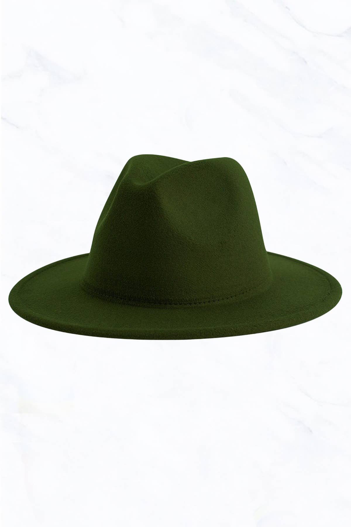 Flat Edge Felt Fedora Hat