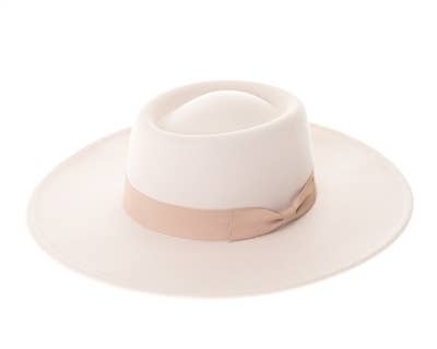 Vegan Felt Gambler Rancher Hat - 5 Colors