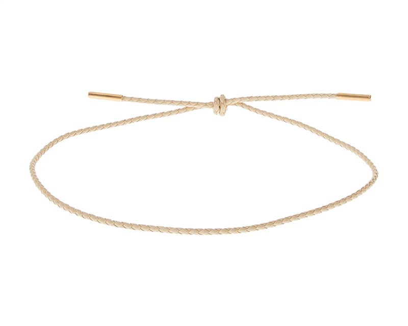 Hat Band - Braided Leather Side Tie - 3 Colors!
