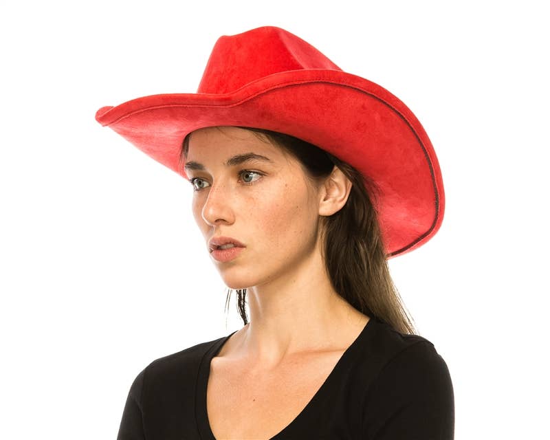 Cattleman Cowboy-Cowgirl Hat - Vegan Suede - Many Colors!