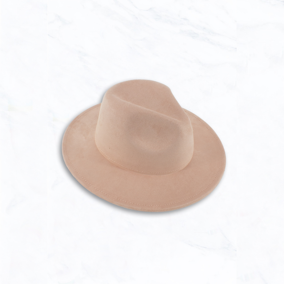 Kids Suede Peach Top Fedora Hat