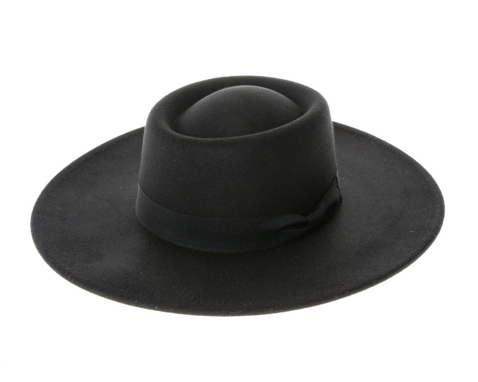 Vegan Felt Gambler Rancher Hat - 5 Colors