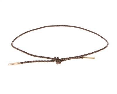 Hat Band - Braided Leather Side Tie - 3 Colors!
