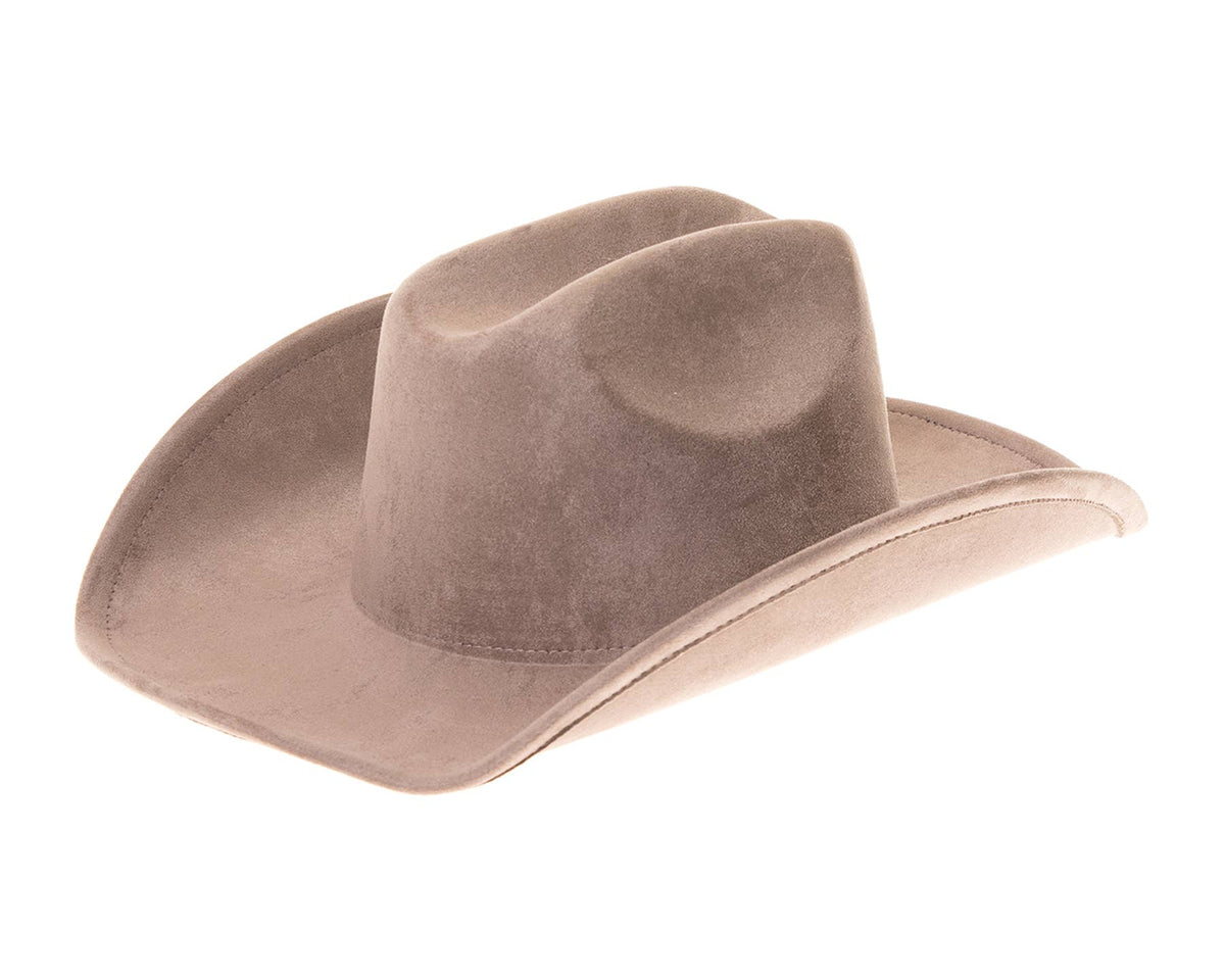Cattleman Cowboy-Cowgirl Hat - Vegan Suede - Many Colors!