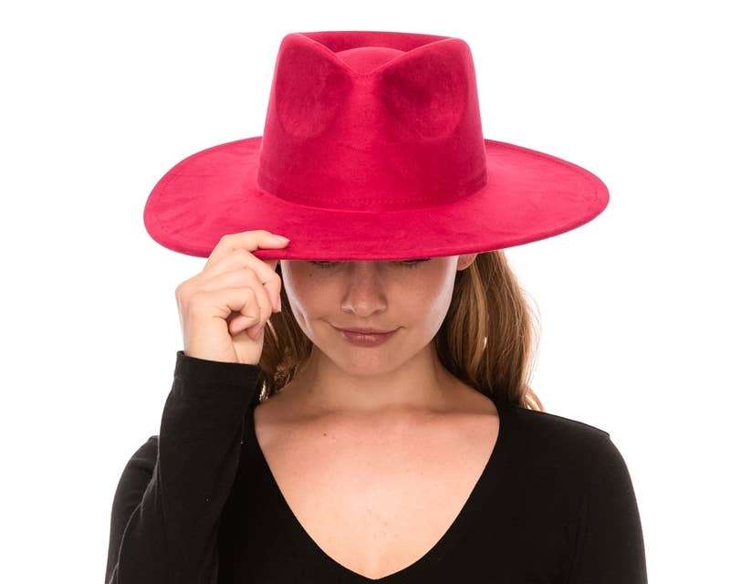 Vegan Suede Rancher Hats - NEW COLORS!