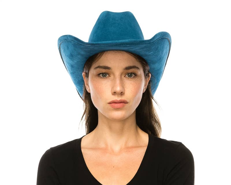Cattleman Cowboy-Cowgirl Hat - Vegan Suede - Many Colors!