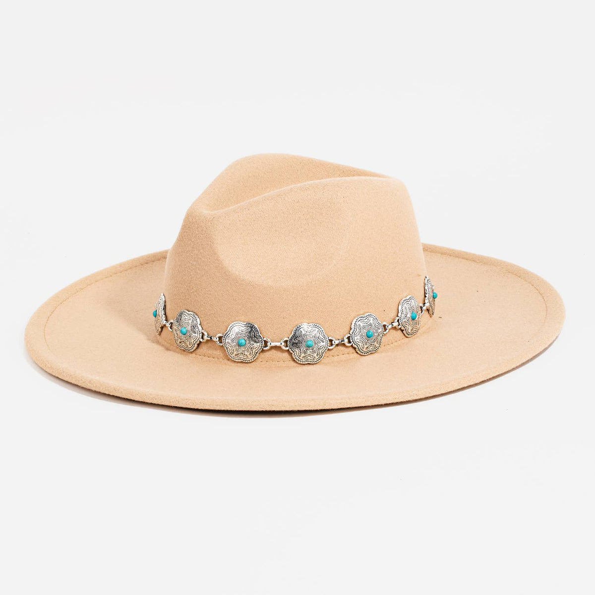 Chain Strap Fedora Hat