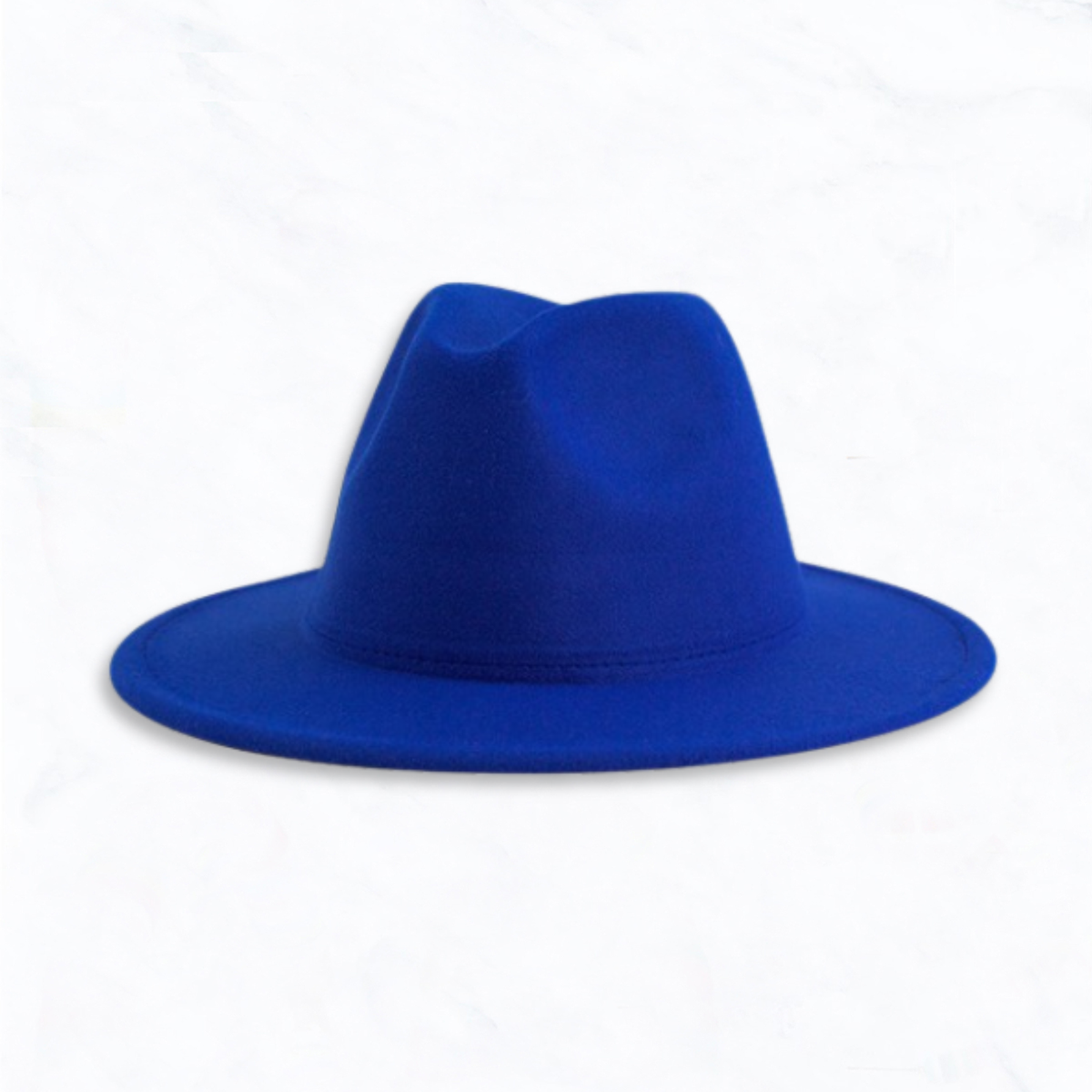 Flat Edge Felt Fedora Hat