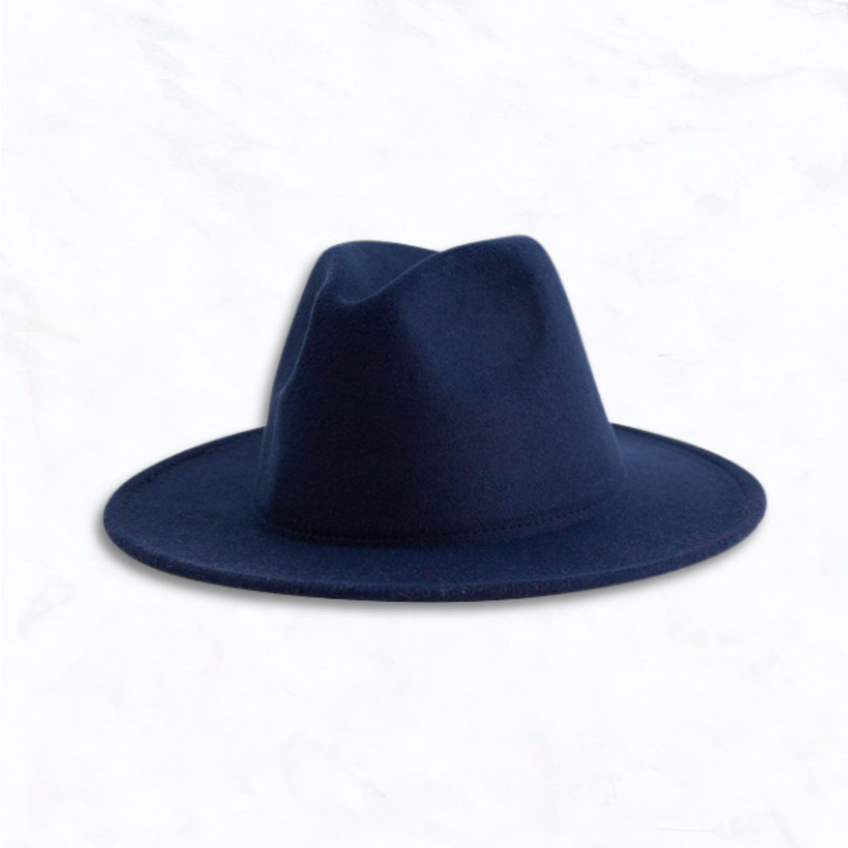 Flat Edge Felt Fedora Hat