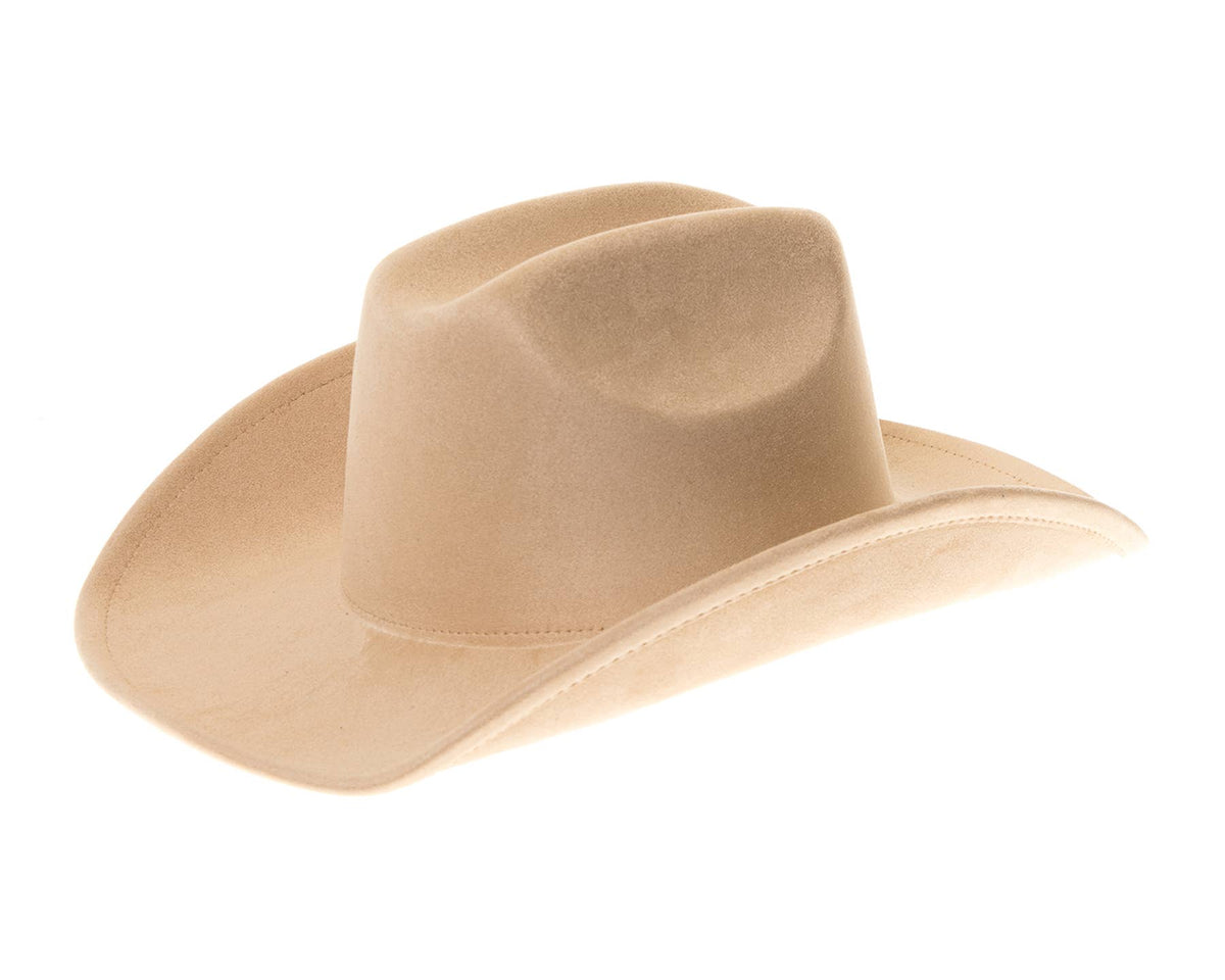 Cattleman Cowboy-Cowgirl Hat - Vegan Suede - Many Colors!