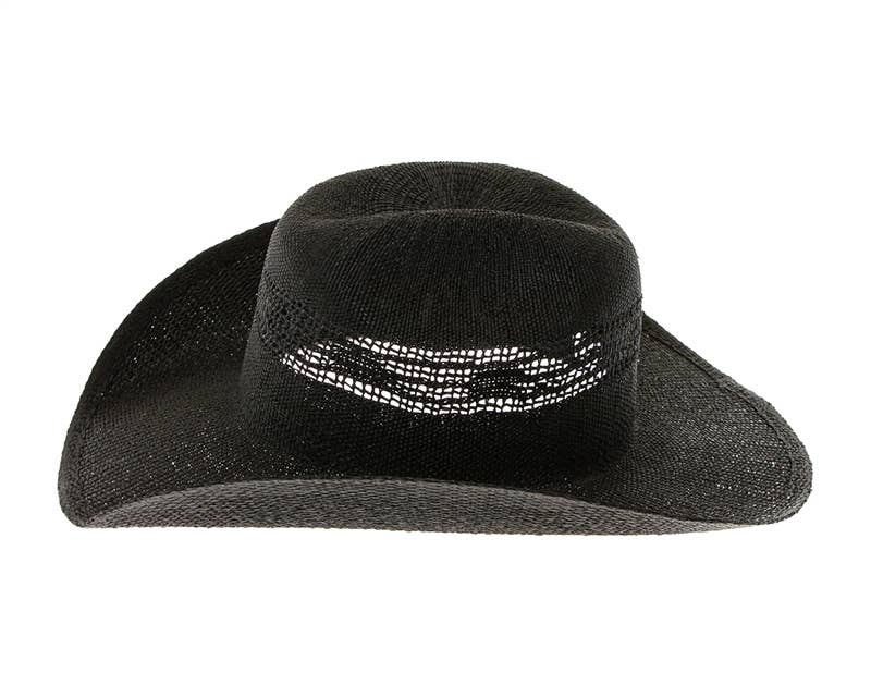 Woven Straw Vented Cowboy Hat - 4 Colors