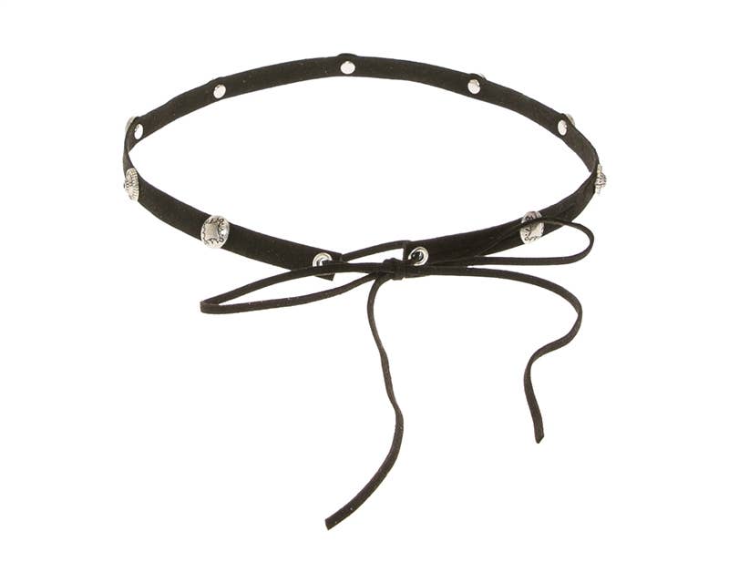 Hat Band - Suede W/ Silver Conchos - 2 Colors!
