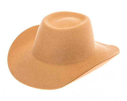 Australian Wool Gambler Hat – Camel - Hat Bar Blank Hats