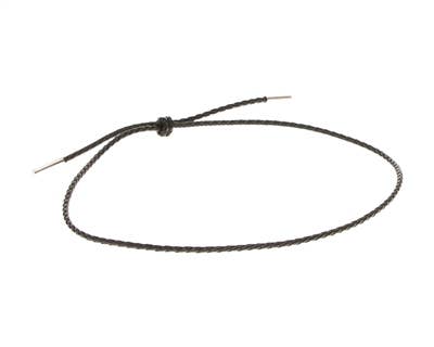 Hat Band - Braided Leather Side Tie - 3 Colors!