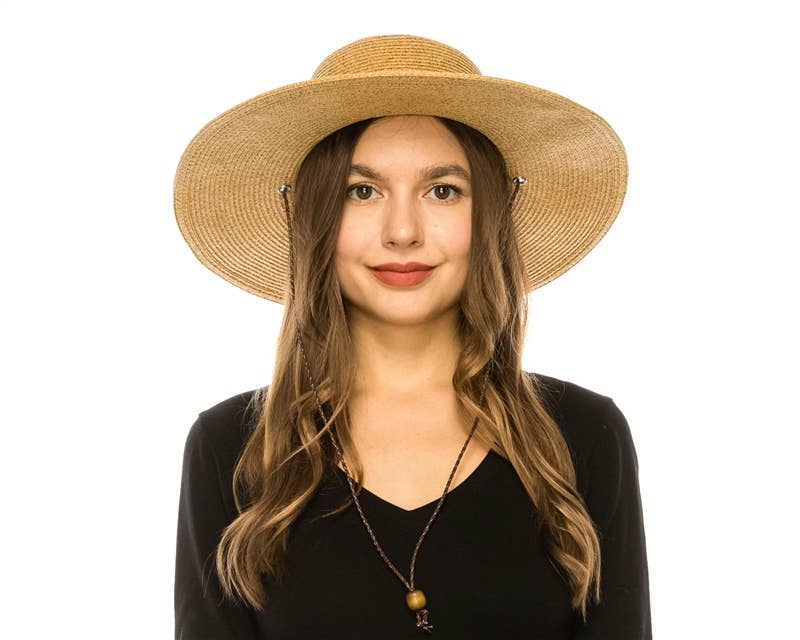 Classic Straw Sun Hat w/ Chin Cord