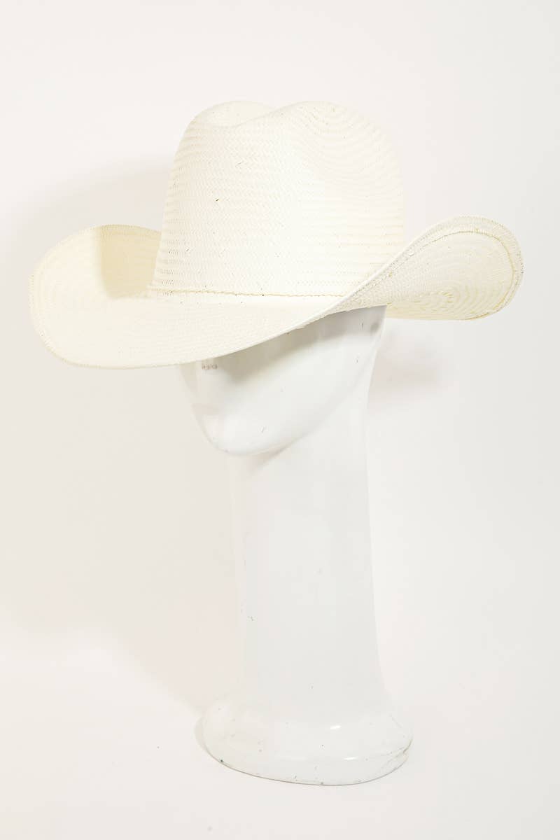 Straw Braided Cowboy Hat